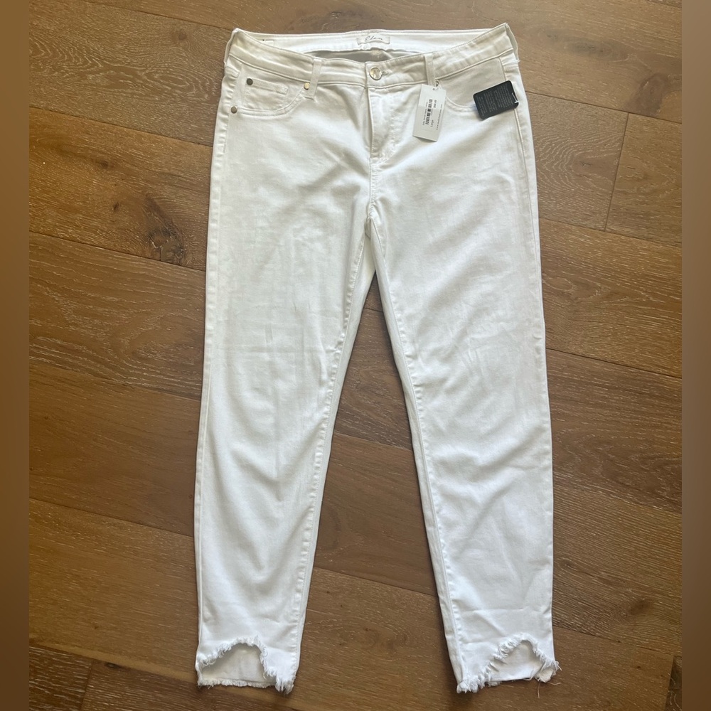 NWT Elan Crisp Sofia Ankle Jeans White